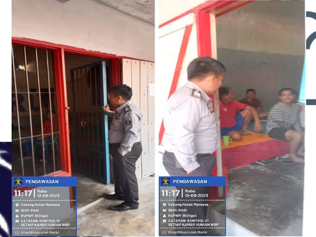 Pengawasan kamar hunian WBP Lapas Mamasa