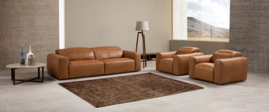 Salon en cuir design italien - Nord Factory Salon en cuir design italien - Nord Factory