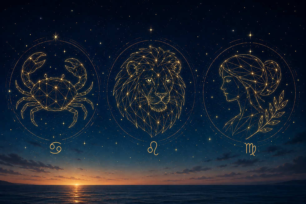 Cancer - Lion - Vierge