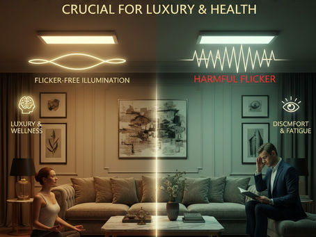 The Invisible Culprit: Why Flicker-Free Lighting is Essential for Luxury and Health