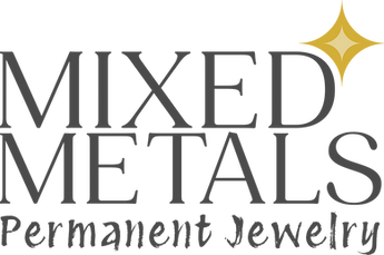 mixed metals permanent jewelry logo