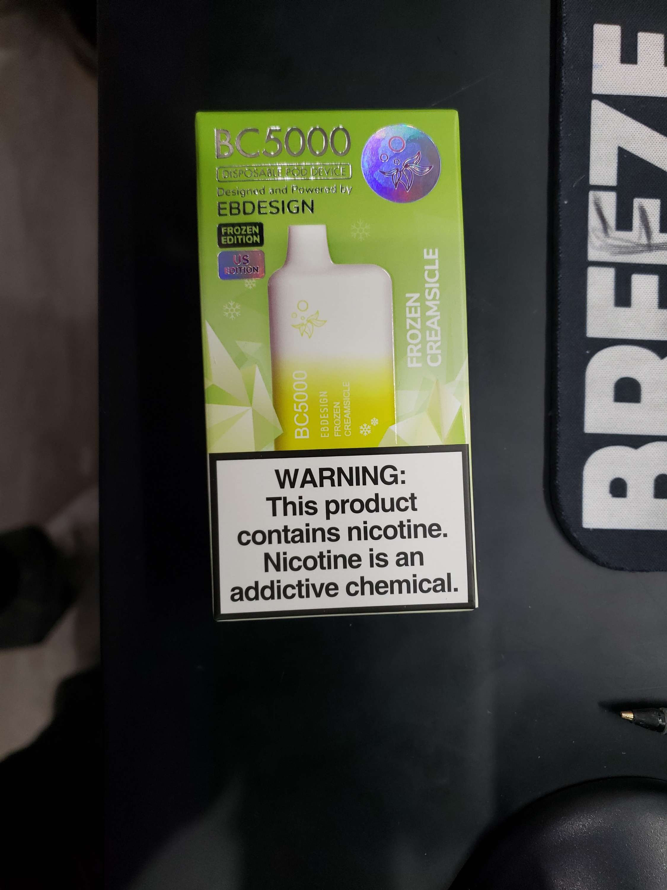 Elf bar BC 5000 puffs frozen craemsicle