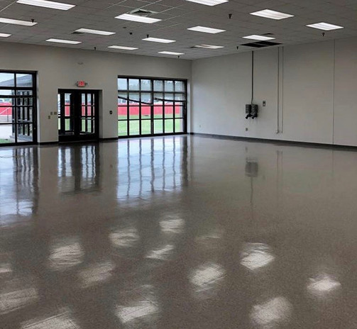 Commercial office space, commercial construction, general contractor Houston, interior design, cafeteria