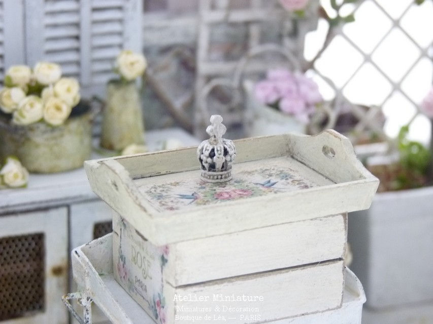 Miniature : Couronne en Métal, Maison de Poupée, 1/12