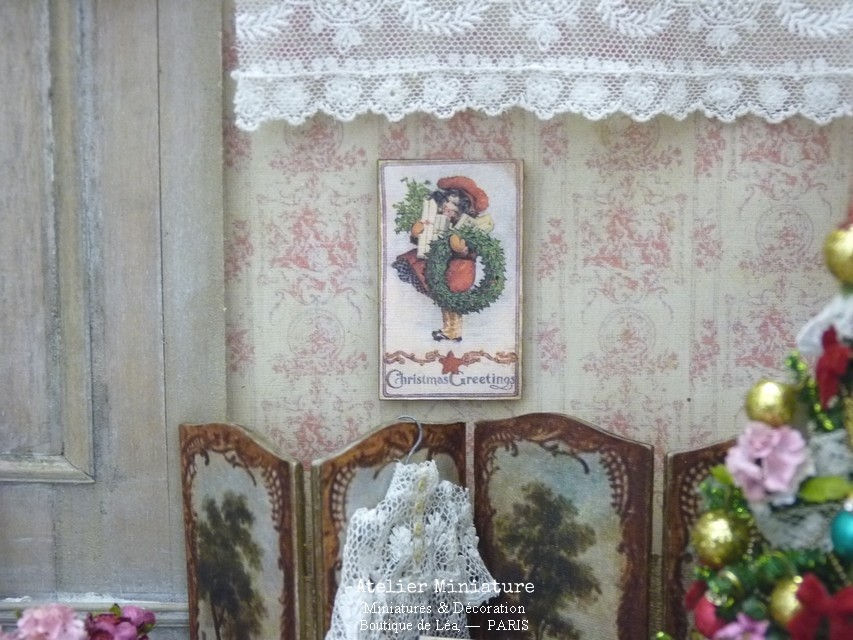 Thumbnail: Panneau Miniature en Bois, Échelle 1/12