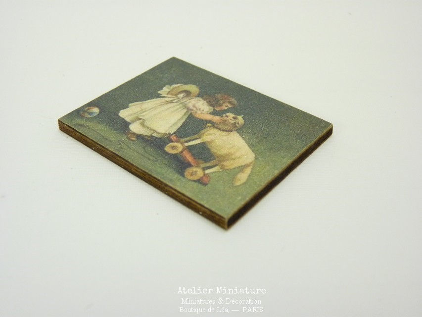Miniature : Panneau Miniature en Bois, Échelle 1/12