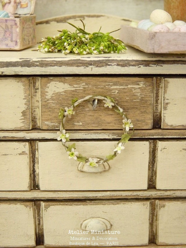 Miniature : Couronne de Fleurettes Blanches Bohème Chic