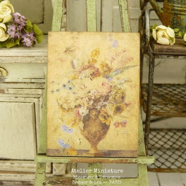 Panneau Miniature en Bois, Échelle 1/12