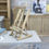 Thumbnail: Chevalet de Table Miniature en Bois Vieilli, Maison de Poupée à l'Échelle 1/12