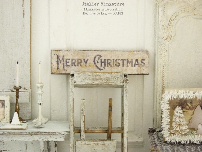 Thumbnail: Panneau Miniature en Bois,  Échelle 1/12