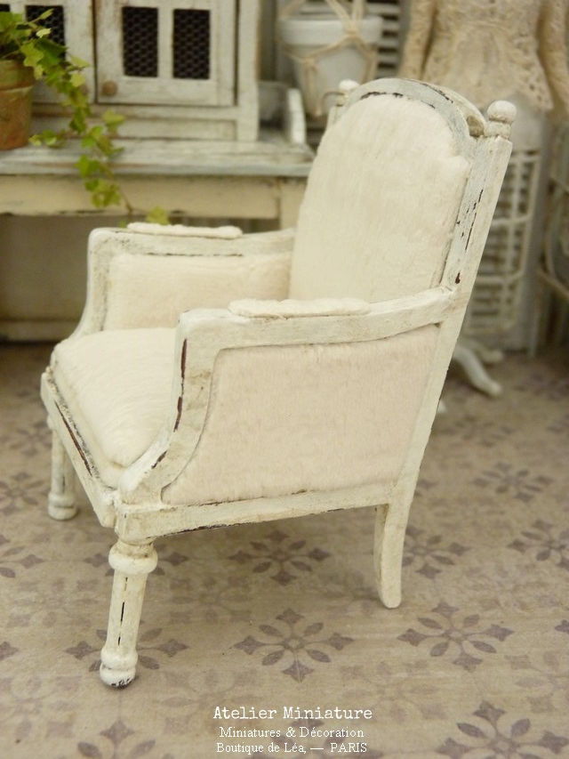 Miniature : #1 - Fauteuil Louis XVI, Bohème Chic, Maison de Poupée