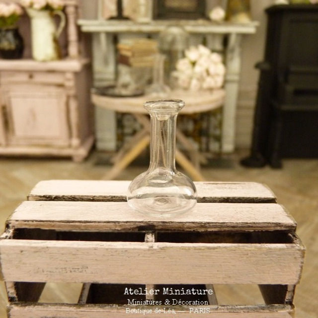 Vase Miniature en Verre Soufflé, Maison de Poupée, Échelle 1/12