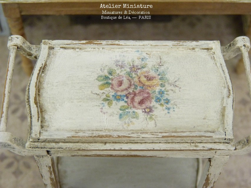 Miniature : Table Roulante Miniature, Mobilier en Bois