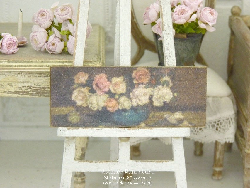 Panneau Miniature en Bois, Échelle 1/12