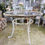 Thumbnail: Table de Jardin en Métal, Blanc Rouillé, Chippy Shabby