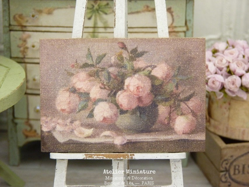 Panneau Miniature en Bois, Échelle 1/12