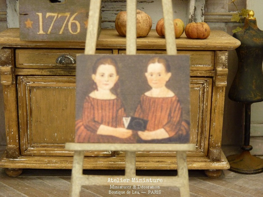 Thumbnail: Panneau Miniature en Bois, Échelle 1/12