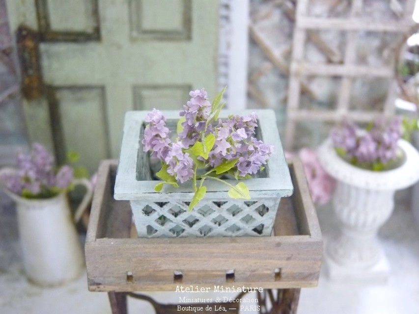 Miniature : #2 - Lilas Parme Miniature, Fleurs en Papier, 100% fait main