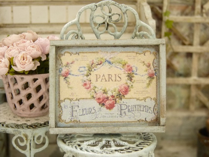 Thumbnail: Plateau miniature en bois, Maison de Poupée, Échelle 1/12