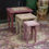Miniature : Trois Tables Gigognes, Mobilier de Maison Miniature, Échelle 1/12