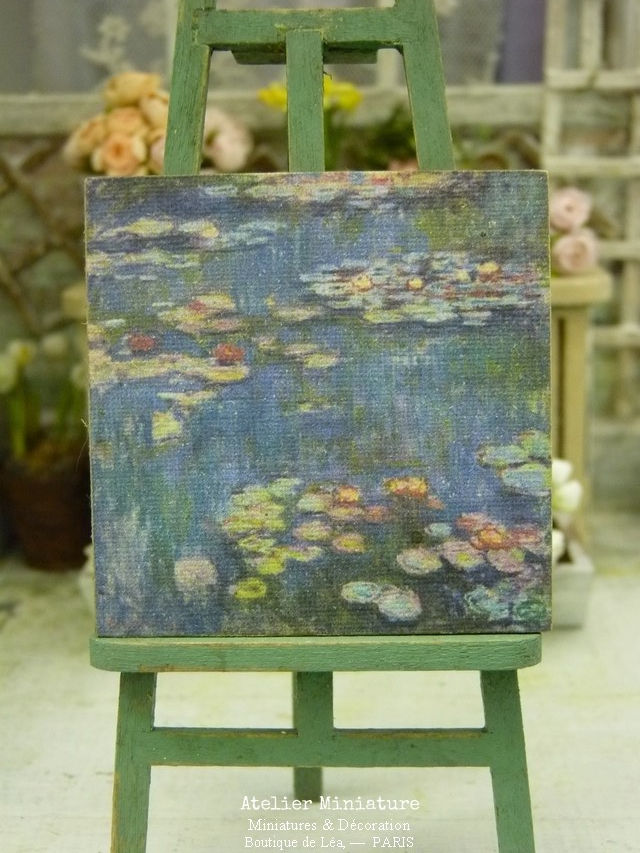 Panneau Miniature en Bois, Échelle 1/12