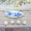 Thumbnail: Vaisselle en Porcelaine Blanche Décor Bleu Miniature, Maison de Poupée