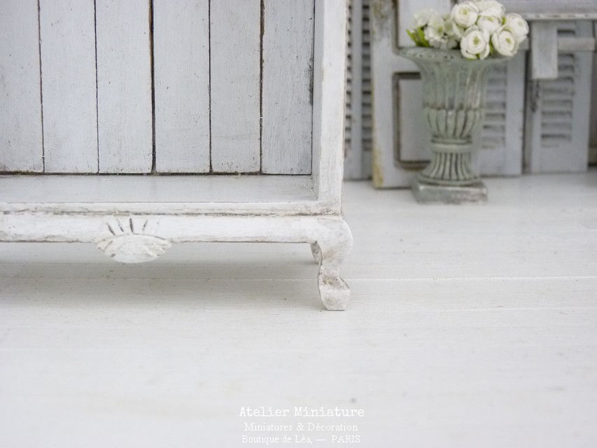 Thumbnail: Armoire Penderie Miniature en Bois, Mobilier de Maison de Poupée, 1/12