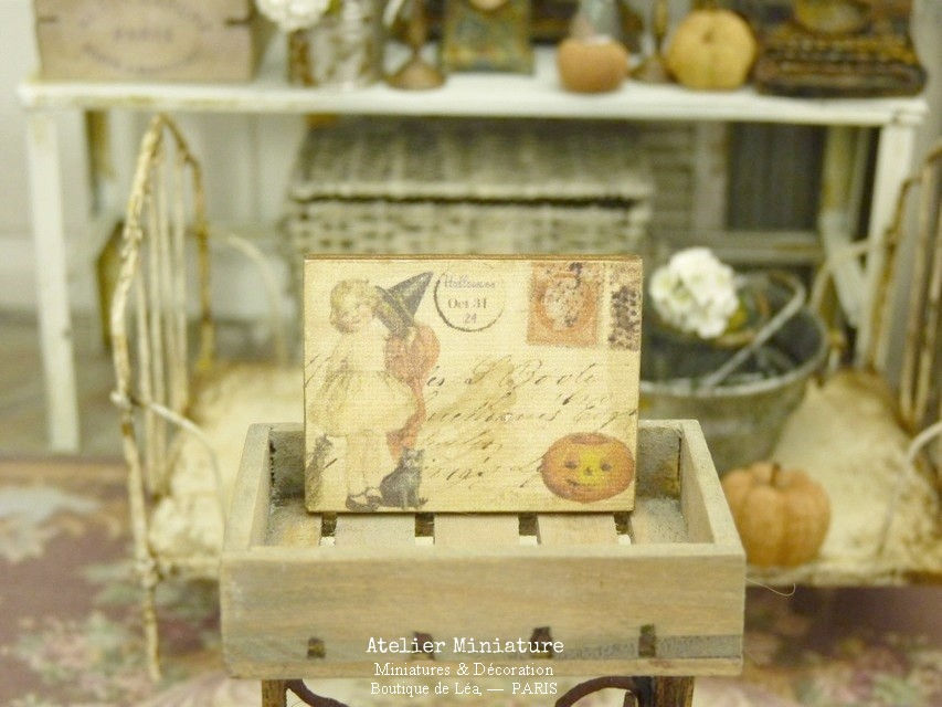 Thumbnail: Panneau Miniature en Bois, Échelle 1/12