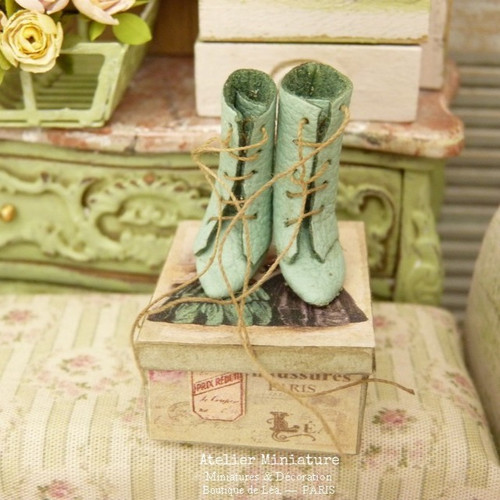 Bottines pour poupée - Gris - Pakerette Shop Bottines pour poupée - Gris - Pakerette Shop