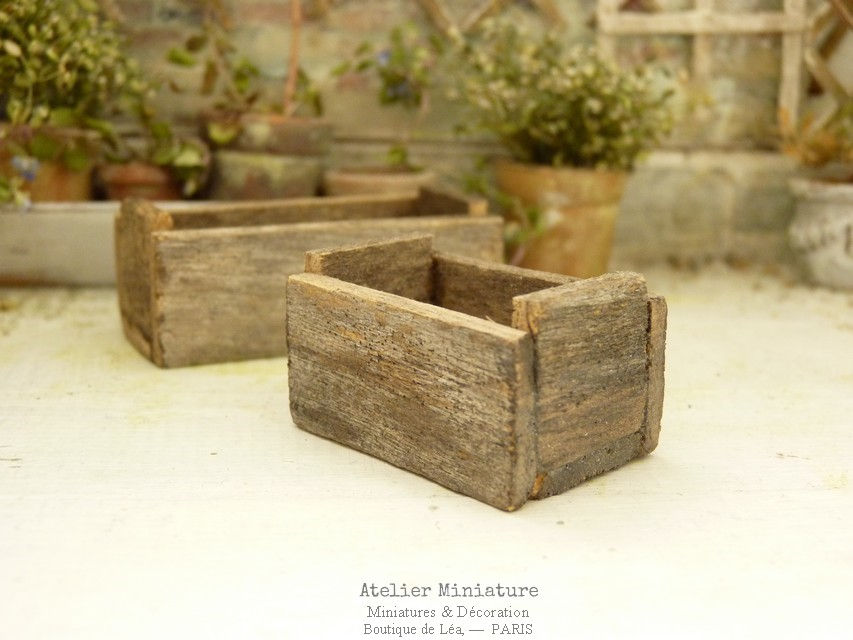 Thumbnail: Cagette Miniature en Bois, Maison de Poupée, Échelle 1/12