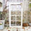 Miniature : Fenêtre Décor en Bois Miniature, Shabby Chic Blanc
