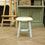 Thumbnail: Tabouret Rond Miniature en Bois, Blanc et Bleu Ciel, 1/12