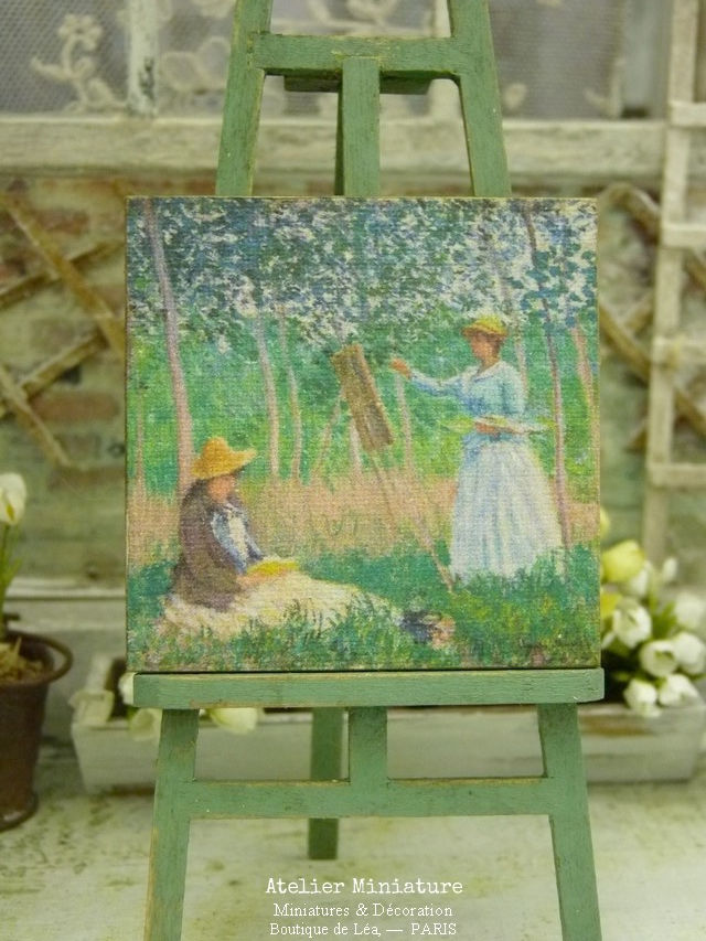 Panneau Miniature en Bois, Échelle 1/12