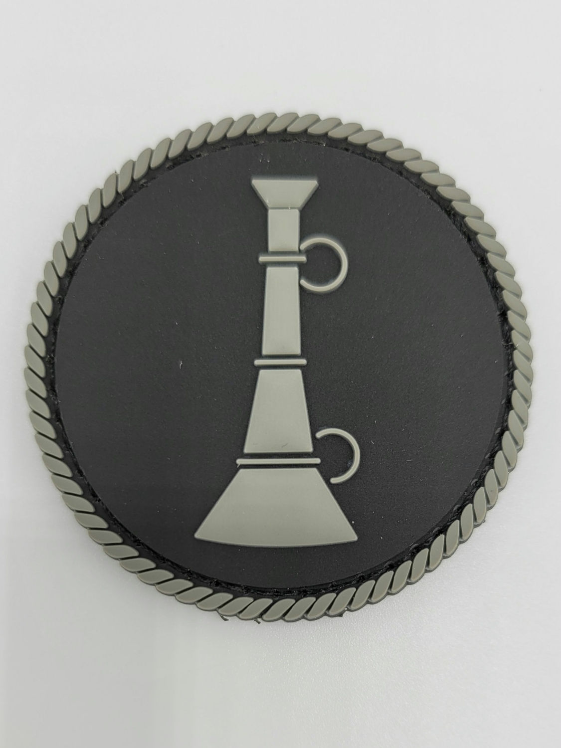 2"x2" Lieutenant, black and gray 
