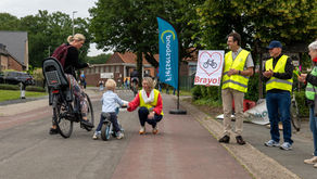 Applaus voor de fietser