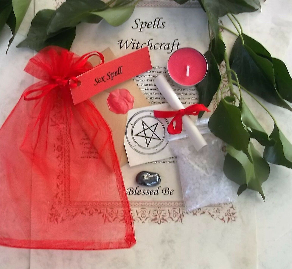 Sex Life Spell Kit with Votive Candle a Bath Magic