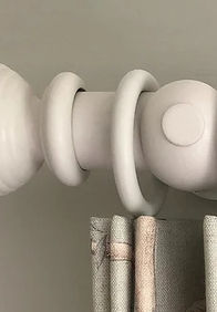 Wooden curtain poles in Maidenhead,  Windsor, Marlow, High Wycombe, Bourne End, Henley-On-Thames, Bracknell, Ascot Reading, Wokingham, Beaconsfield, Twyford, Sunningdale, Binfield, Cookham, Sonning, Wargrave, White Waltham, Slough.  Made to measure curtain poles, bespoke curtain poles.  Curtain poles near me.  63mm wooden poles, 50mm wooden poles, wooden pole shop, decorative wooden poles, wooden curtain poles with tracks.  Painted poles in Farrow and Ball colours.  Curtain pole shop near me.  Curtain poles with installation and fitting.  Iron curtain poles, black curtain poles.  Cream metal curtain poles.