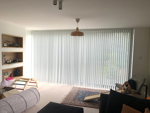Vertical Blinds in Maidenhead,  Windsor, Marlow, High Wycombe, Bourne End, Henley-On-Thames, Bracknell, Ascot Reading, Wokingham, Beaconsfield, Twyford, Sunningdale, Binfield, Cookham, Sonning, Wargrave, White Waltham, Slough, Datchet, Stoke Poges, Farnham Royal, Little Chalfont.   Simple blinds, contemporary blinds, blinds without chains, childsafe blinds, blinds near me, office blinds, blinds for big windows, blinds for doors, modern blinds, cheap blinds, washable blinds, wipeable blinds.