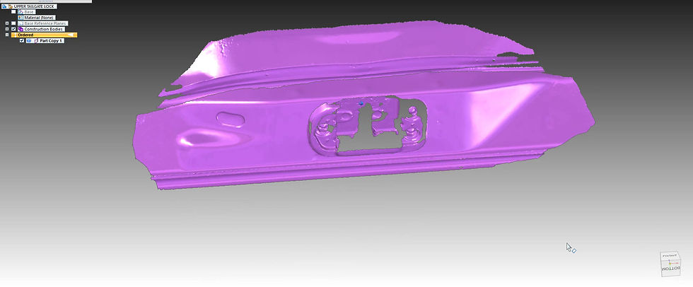 Thumbnail: LC 80 TAILGATE LOCK AND HANDLE 3D SCAN