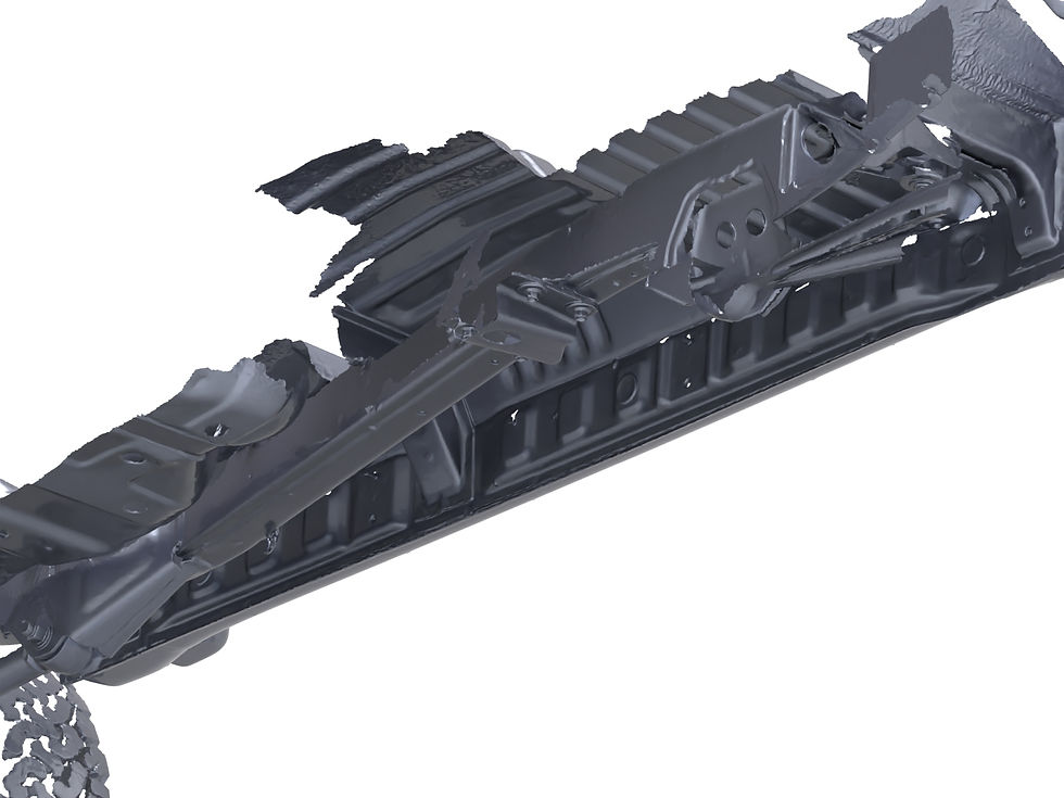 LAND CRUISER 80 DRIVER SIDE ROCKER AND FRAME 3D SCAN