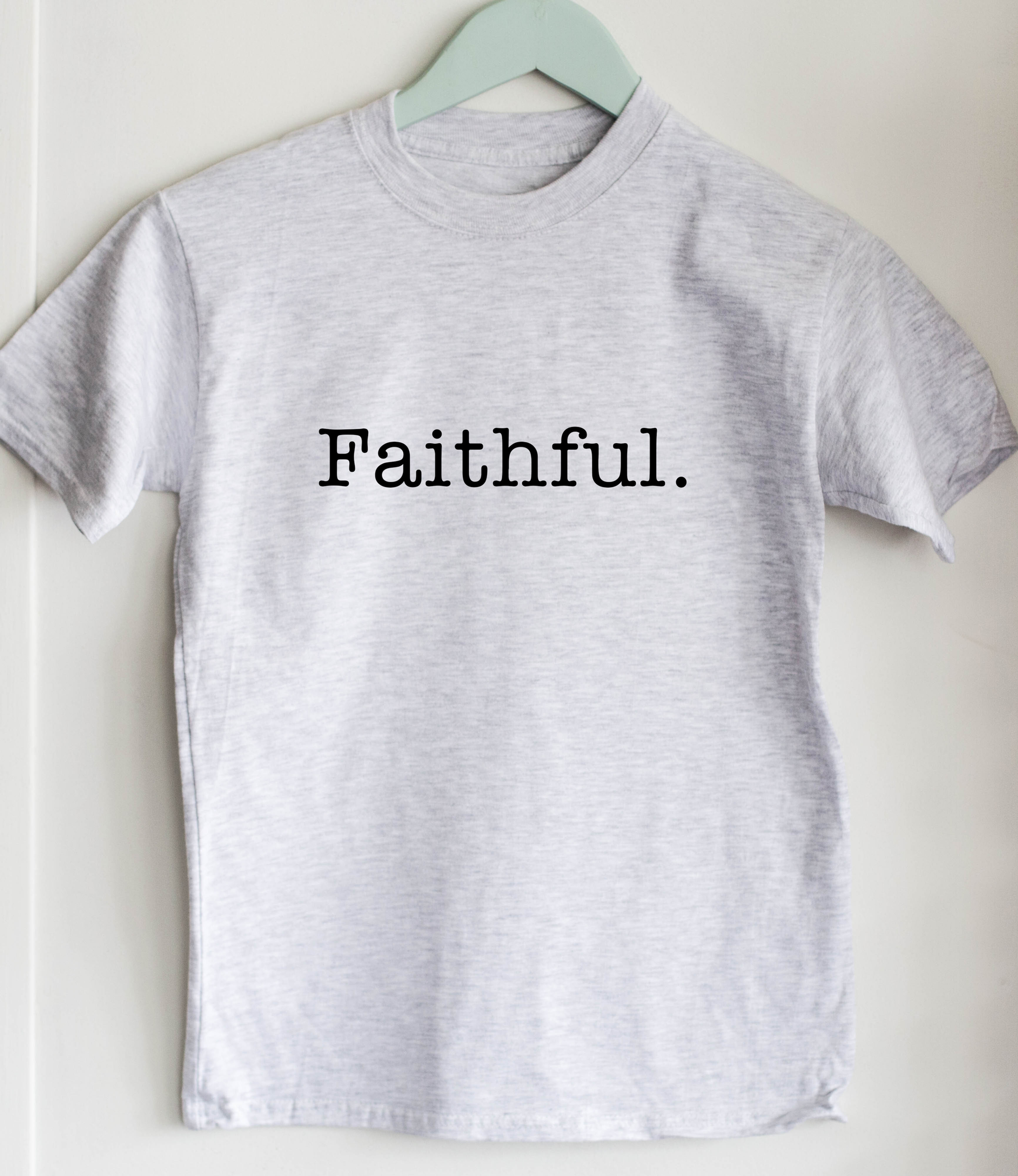 "Faithful." Kid's T-shirt inspired by Korie Robertson