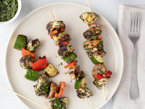 Chimichurri Chicken Kebabs Wraps Reinvented