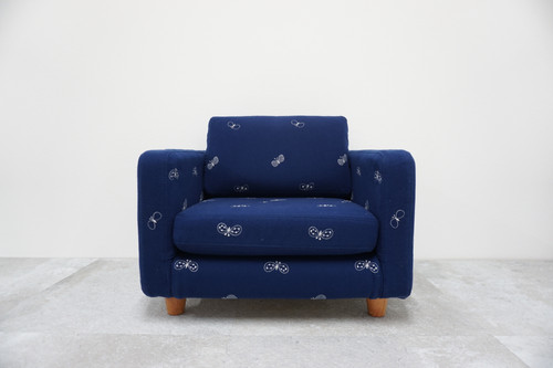 mini sofa (mina-perhonen chocho) ネイビー | Fajee