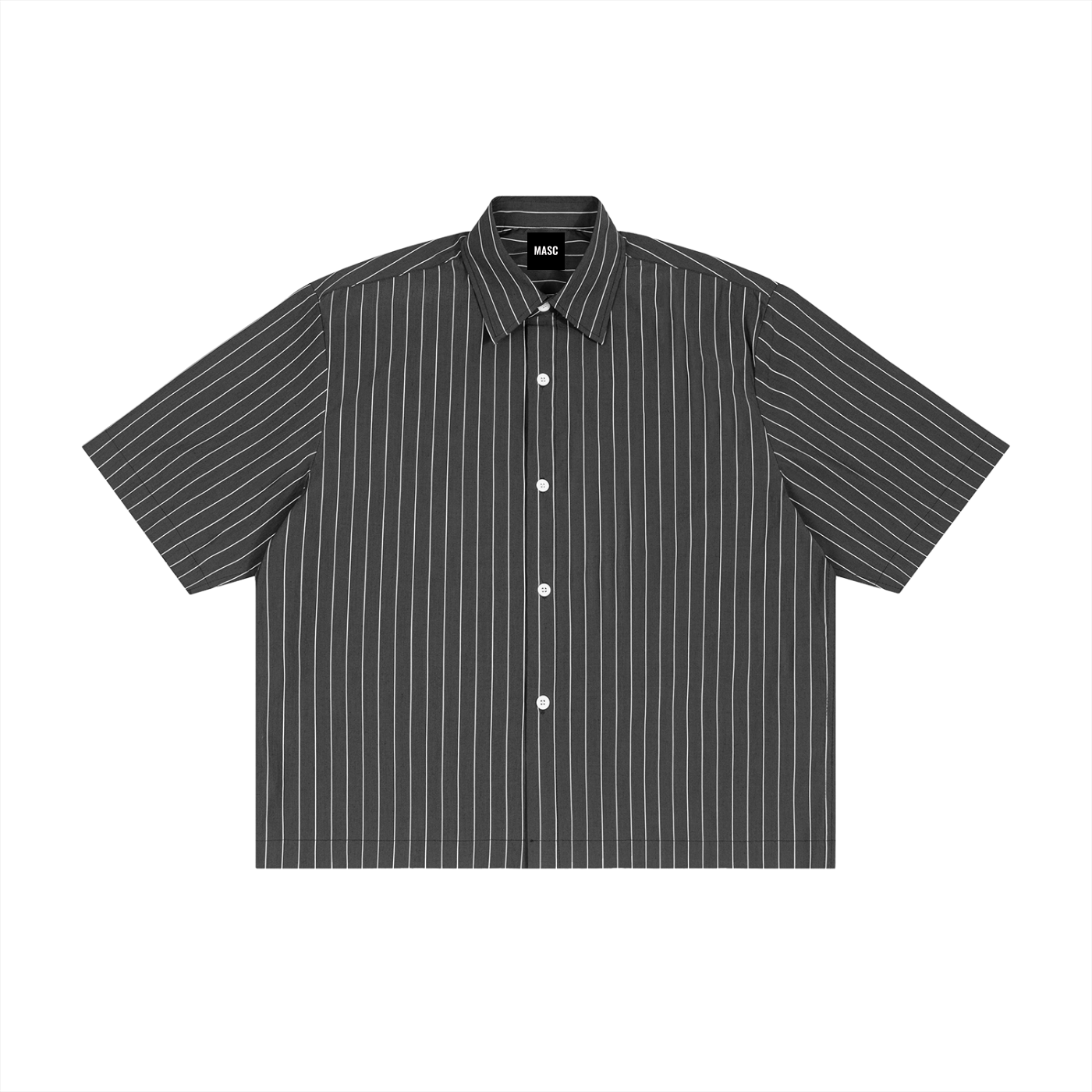 Forever Masc Boxy Pinstripe Shirt