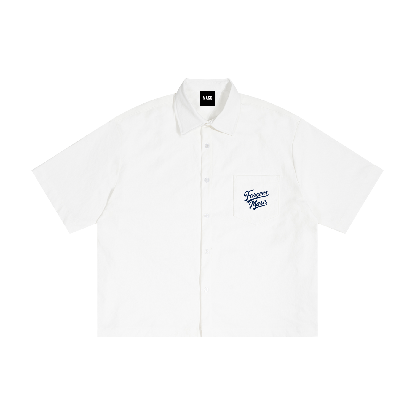 Forever Masc Heritage Camp Shirt Navy