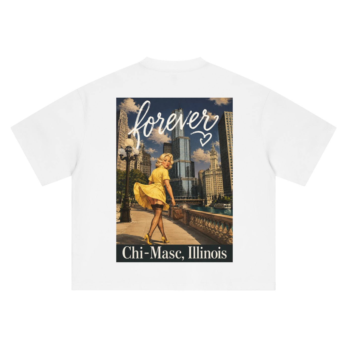 Forever Masc Chi-Masc Reversed Oversized Postcard Tee