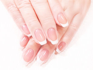 王道フレンチネイル(マオジェル 003 premium & ホワイト)