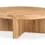 Thumbnail: Edgar Rustic Lodge Dark Brown Oak Wood Round Coffee Table