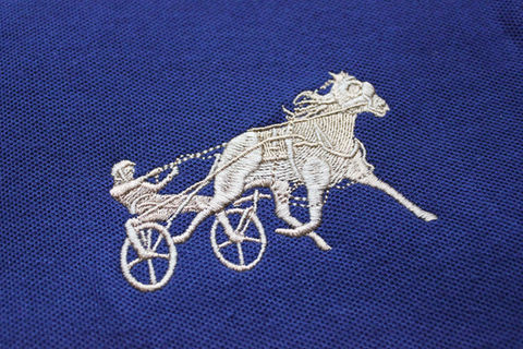 Horse and cart machine embroidery