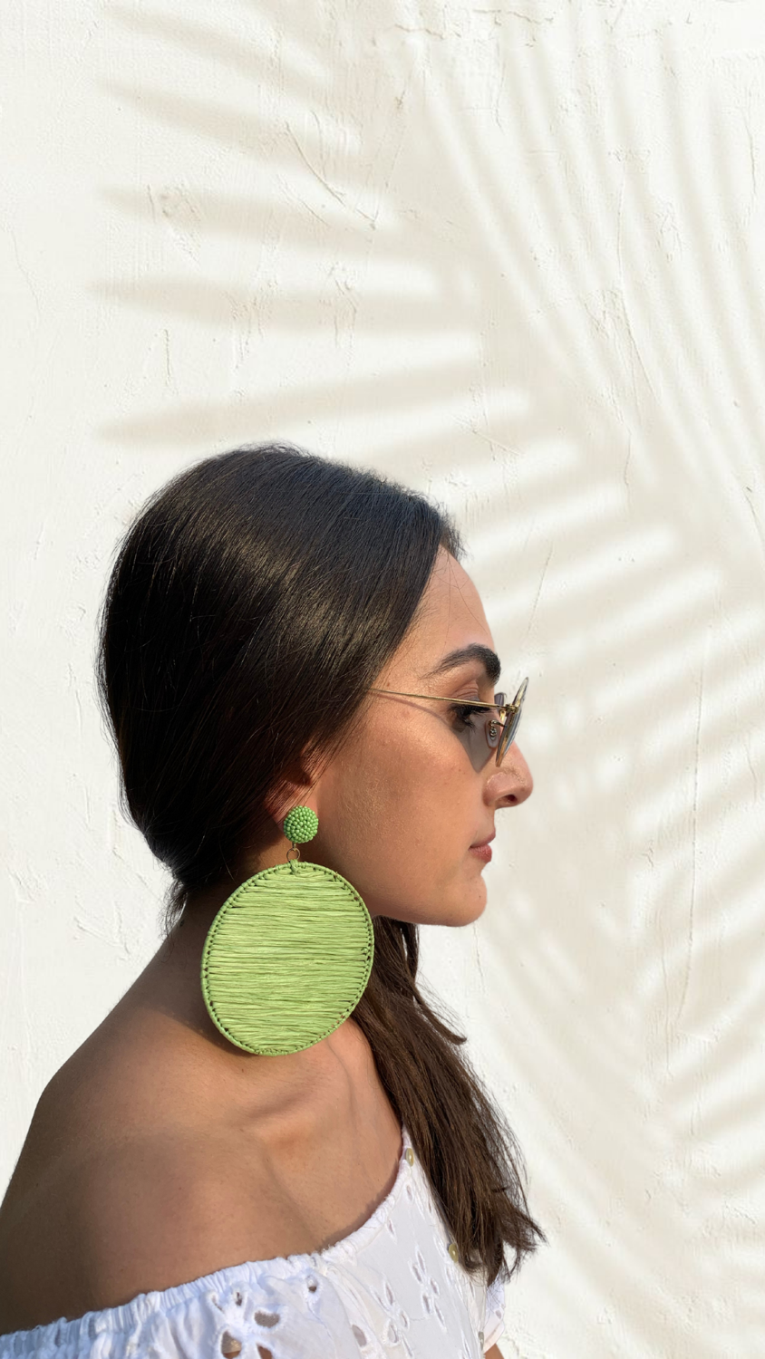 Thumbnail: Green Round Danglers